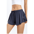 thumbnail image 3 of Rush Running Quick Dry Double Layer Shorts for Women Gym Athletic Womens Workout Lounge Sweat Skirt Summer --- Air Grey（Size XL） S3511, 3 of 4