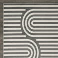 thumbnail image 5 of Loomaknoti Tecopa Sedvick 2' x 7' Grey Geometric Outdoor Runner Rug, 5 of 9