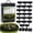 Black, variant on Imitation Stone Garden Fence PP Plastic Interlocking Edging Border Panels for Flower Bed Lawn Path Yard Landscaping