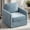 Blue, variant on Arouseden 30" Square Swivel Chair with Storage Under Seat,Chenille Taupe Accent Chair for Bedroom,Upholstered Armchair,Comfy Square Chairs for Living Room