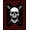 Black Red, Pattern 1, variant on ODIKA 2'x3' Washable Doormat Non-Slip, Low Pile Ghost Gothic Horror Skull Movie Goth Vintage Halloween for Entryway, Kitchen, Laundry Room