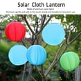 thumbnail image 3 of Solar Cloth Lantern, Nylon Cloth Chinese Style Solar Fabric Lantern  For Outdoor Red,Green,Blue, 3 of 8