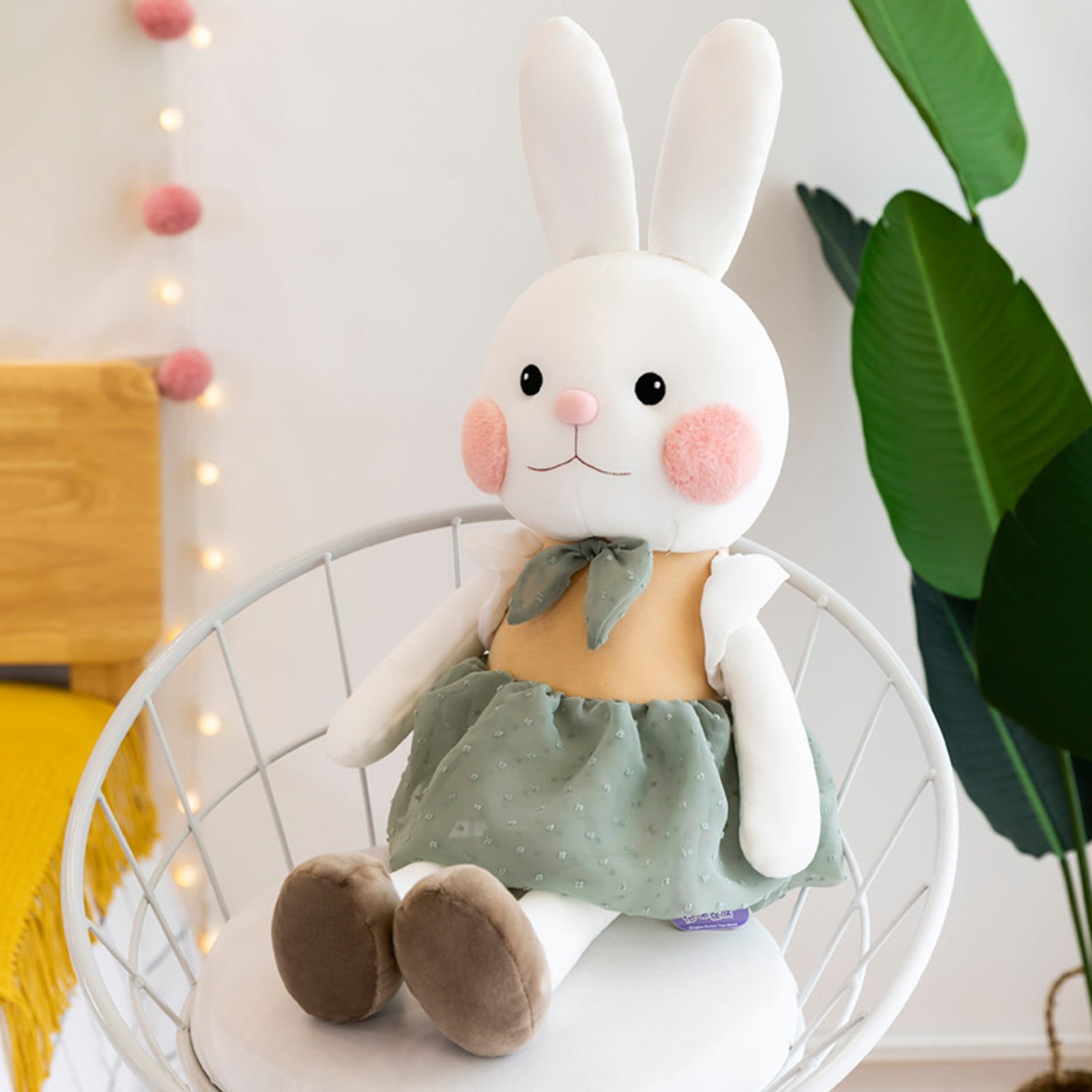 Details about   Super Soft Rabbit Plush Pink cute & realistic 