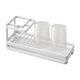 thumbnail image 1 of Soporte para pasta de dientes, estante para almacenamiento de cepillos de dientes, estante para almacenamiento de pasta de dientes, soporte para , con tazas, 1 of 8