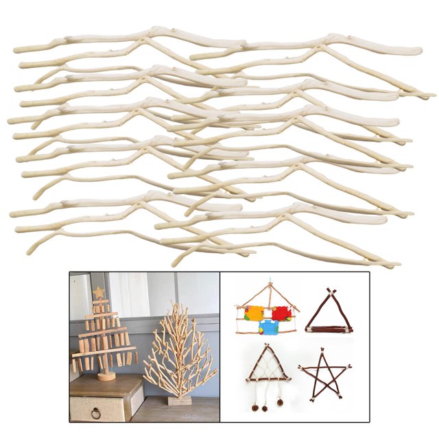 Palos de rústica Piezas de flotante 250 g Troncos de Decoración de jaula de pájaros Amoladora de garra de pájaro Suministros 20 centímetros Baoblaze Palitos de madera