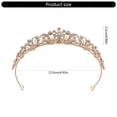 thumbnail image 3 of Elegant Rhinestones Bridal Crowns For Weddings Lightweight Metal Queen Crowns Headbands For Bride And Special Occasion Silver, 3 of 4