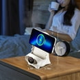 thumbnail image 2 of ZOUSSIQI Mini Chair Wireless Fast Charger Multifunctional Phone Holder, Portable Mini Chair Wireless Charger, Fast Charging Station Amplifier Mobile Phone Holder Stand Desktop Decoration CA919-46466, 2 of 6