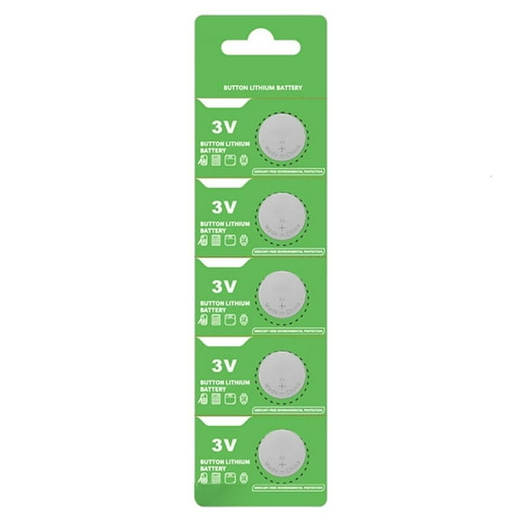 Yammee Pack of 5pcs CR2032 3V Lithium Batteries Coin Cell Battery for Long Time Power