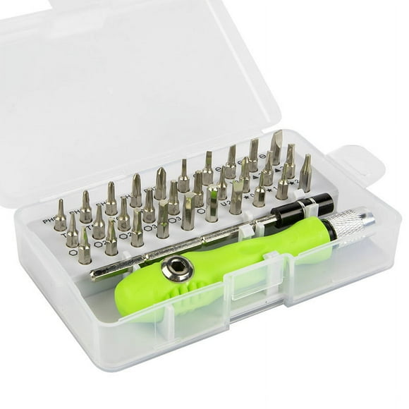 Screwdriver set magnetic precision screwdriver bits repair torx ratchet screw driver for phone laptop non-slip hand tool(32 In 1 )