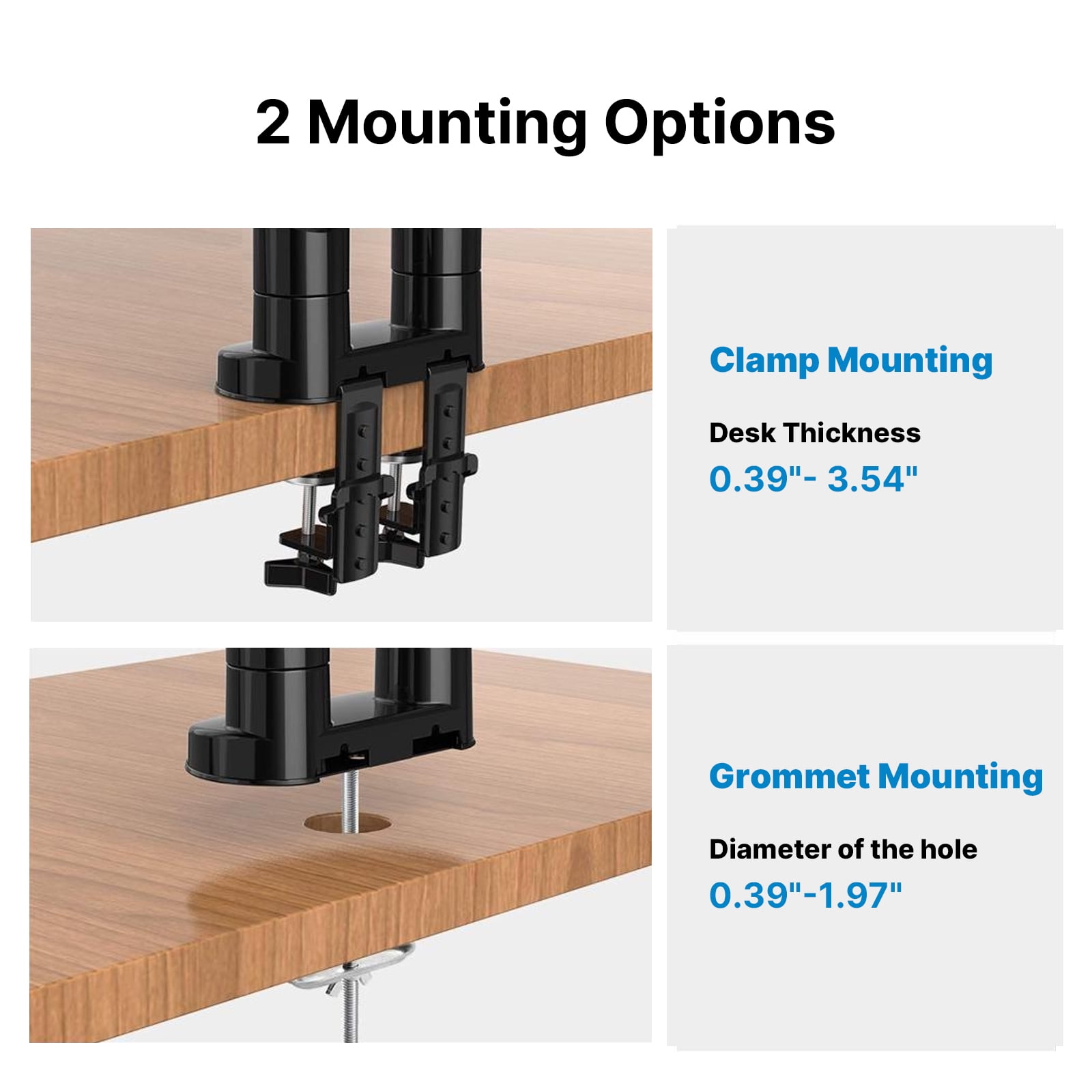  HUANUO Dual Monitor Stand, Max Load Capacity 22 lbs, Dual  Monitor Mount Holds Screens up to 30 inches, Dual Monitor Arm with Height  Adjustable, Tilt, Swivel, Rotation, VESA 75/100mm : Electronics