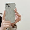 thumbnail image 2 of ORUYROP Designed for iPhone 11 Case,Water Ripple Pattern Curly Wave Frame Soft Cute Phone Cover for Men Women Girls, Milky Green, 2 of 6