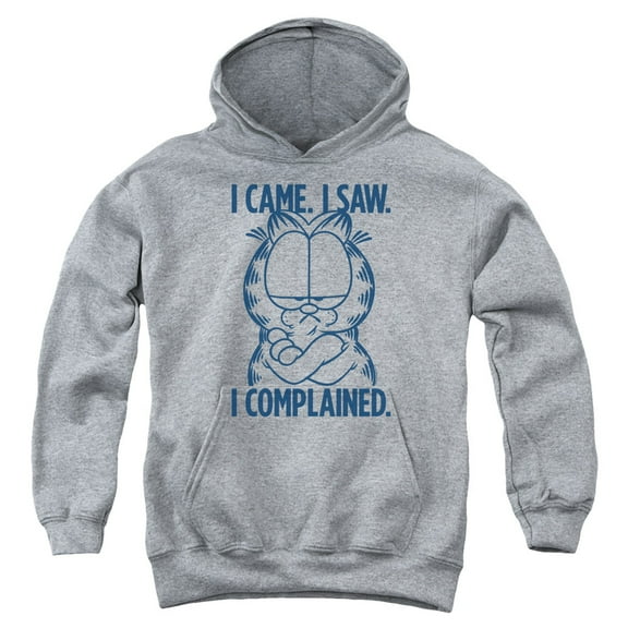 Garfield I Complained Youth Pullover Hoodie Sweatshirt Athletic Heather
