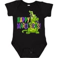thumbnail image 3 of Inktastic Happy Mardi Gras Big and Little Alligators with Beads Boys or Girls Baby Bodysuit, 3 of 5