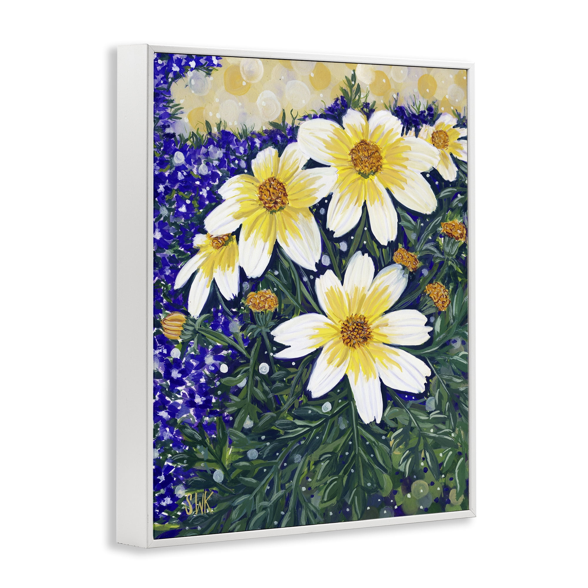 Stupell Industries Summer Garden Cosmos White Framed Giclee Art, design by Sarah Waldron Kimball