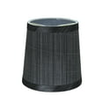 thumbnail image 2 of Aspen Creative 32831-2 Small Hardback Empire Shape Chandelier Clip-On Lamp Shade Set (2 Pack), Transitional Design in Grey & Black, 5" bottom width (4" x 5" x 5"), 2 of 7