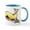 White/Blue Inside, variant on CafePress - Fawn Greyhound Drawing Mug - 11 oz Ceramic Mug - Novelty Coffee Tea Cup