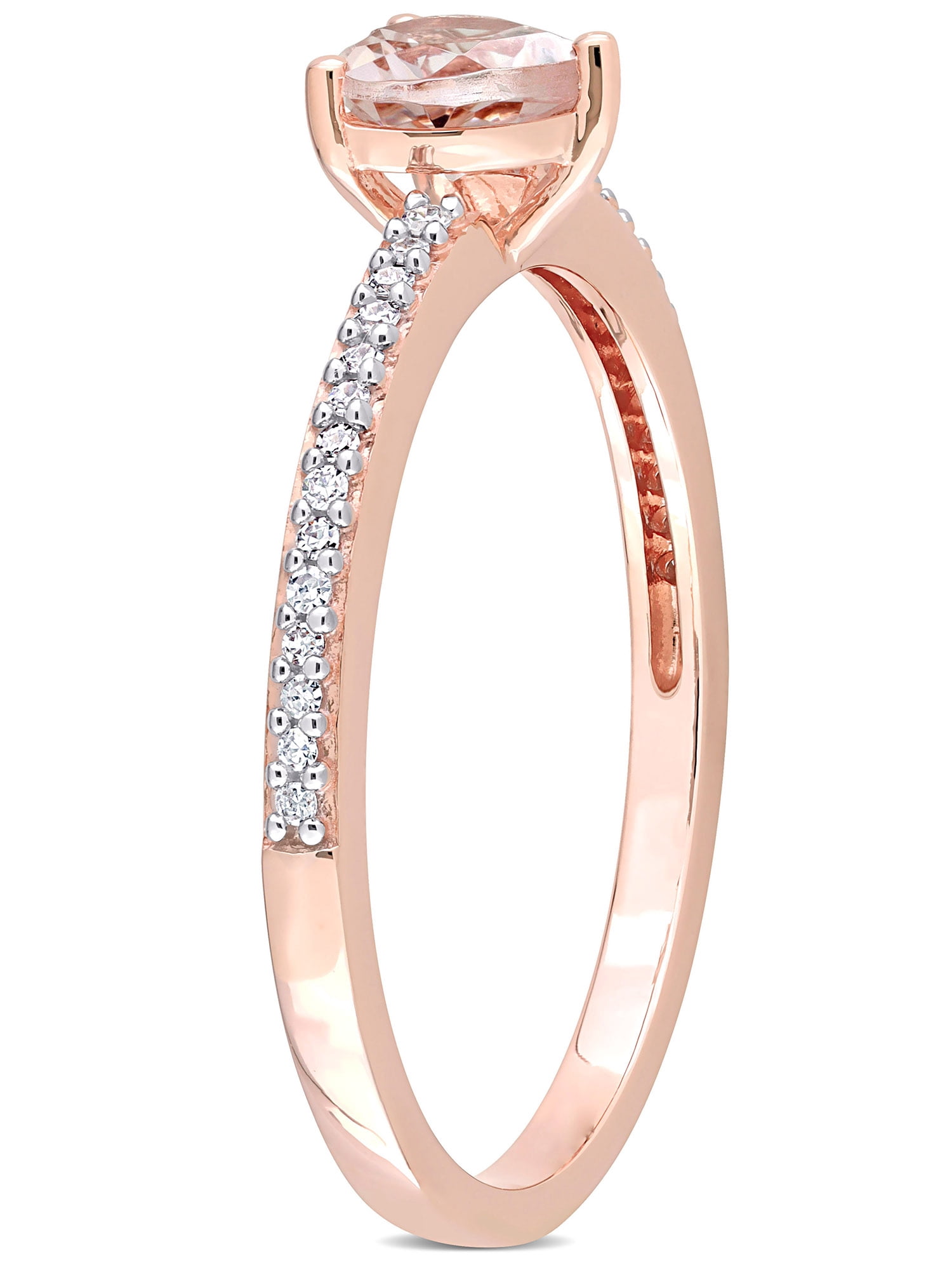 Everly Women's Morganite 10k Rose Gold Ring