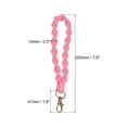 thumbnail image 2 of Uxcell Wrist Lanyard for Key, Braided Twisted Keyring Hand Wrist Lanyards Pink, 2 of 5