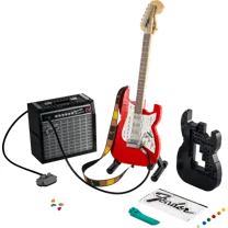 LEGO Ideas Fender Stratocaster 21329 DIY Guitar Model Building Set with 65 Princeton Reverb Amplifier & Accessories, Great Birthday Gift