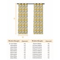 thumbnail image 6 of Summer Lemons Blackout Curtains for Bedroom/Living Room, Modern Botanical Leaves Vintage Thermal Insulated Kitchen Drapes with Grommets, Light Blocking Window Treatment, 2 Panels 42" x 84", 6 of 7