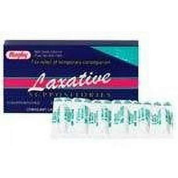 Rugby Bisacodyl Laxative Relief for Temporary Constipation, 10 mg, 12 Count