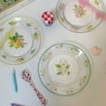 thumbnail image 2 of Small Nordic Freesia Glass Plate Lunch Salad Dishes Cake Plate Snack Tray Baking Bowl Tableware Kitchen Tools, 2 of 5