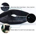 thumbnail image 3 of Fundas decorativas negras para almohadas lumbares pequeñas, fundas de cojín, fundas de almohada de terciopelo, fundas de almohada para sofá de 12x20 pulgadas, juego de 2 Vhermosa CZJJ-ZC4-7, 3 of 6