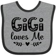 thumbnail image 3 of Inktastic My Gigi Loves Me Girls Girls Baby Bib, 3 of 4