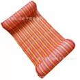 thumbnail image 1 of Faithtur Lit Flottant, Matelas Flottant à Rayures Arc-en-Ciel Fauteuil Lounge Gonflable, 1 of 9