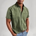 thumbnail image 7 of Afuyipoi Polo- Shirts Men,Breathable Summer Casual Relaxed Collar Tee Army Green L, 7 of 7