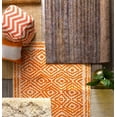 thumbnail image 2 of Mark&Day Wool Rugs, 8x11 Ashland Modern Burnt Orange/Beige Area Rug, Orange Beige Carpet for Living Room, Bedroom or Kitchen (8' x 11'), 2 of 4