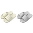 thumbnail image 1 of (2-Pack) Rinsvye Couples Women Men Solid Mens Slipper Sock Shower Room Home Non Mens Slippers Wide Slip Breathable Massage Soft Scuff Slippers for Men Sole Quick Drying Slipper Comfortable Flat Shoe, 1 of 6