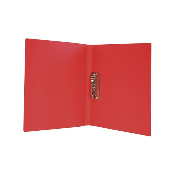 Carpeta con Palanca Oxford, tamaño carta, color rojo, para 60 hojas, palanca metálica para sujeción de documentos.