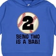 thumbnail image 3 of Inktastic 2nd Birthday Baseball 2 Year Old Boy Toddler Hoodie, 3 of 4
