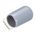 thumbnail image 3 of 80Pcs Rubber End Caps 8mm(5/16") Vinyl Round End Cap Cover Screw Thread Protectors Grey, 3 of 5