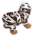 thumbnail image 2 of Felpa Café Ciervo Otoño Invierno Cuatro Pies Mascotas Sudaderas Ropa Caliente Pijamas Ropa para Perros Gatos, 2 of 9