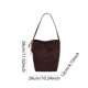 thumbnail image 2 of Bolso Tipo Cubo Bolsos Ante Sintético Hueco para Mujer (Café), 2 of 9