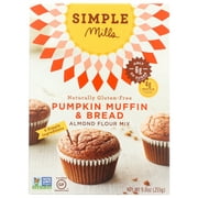 Simple Mills Almond Flour Pumpkin Muffin and Bread Mix, Gluten-Free Baking Mix, 9 oz