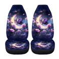 thumbnail image 5 of XYZCANDO Butterfly Moon Car Seat Covers Durable Waterproof Car Front Seat Covers car Front Seats Automotive Interior, Auto Accessories Elastic SUV Van, 5 of 10