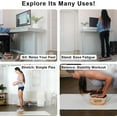 thumbnail image 3 of Ergonomic wooden footrest promotes circulation, improves comfort, and supports 350 lbs, 3 of 4