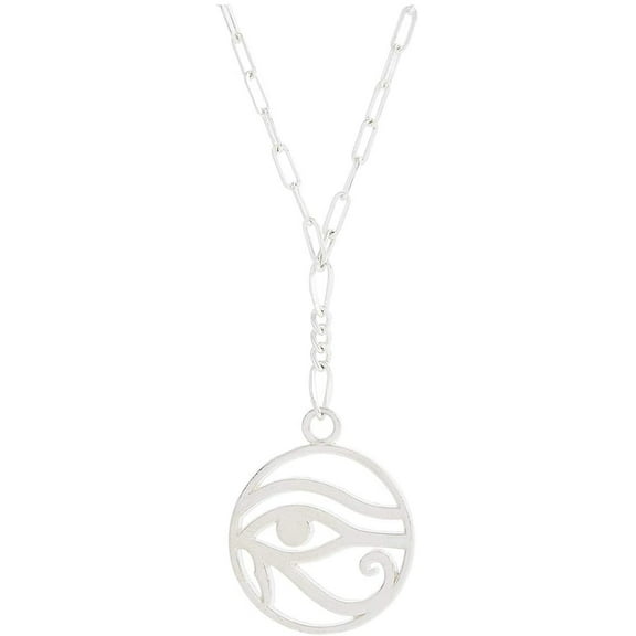 Alex and Ani 20 in. Eye of Horus Adjustable Necklace Silver One Size