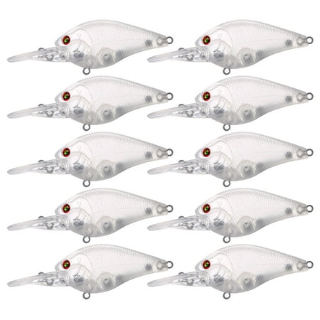 FREE FISHER Unpainted Fishing Swimbaits Blanks Lure Minnow Crankbaits 25Pcs Blank Unpainted Hard Bait Bodies Set 9cm 10.9g