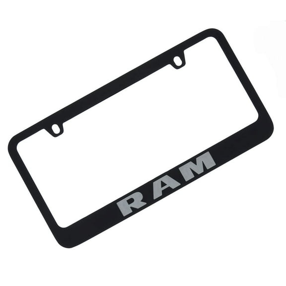 Dodge Ram License Plate Frame (Black)
