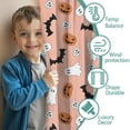 thumbnail image 3 of Blackout Kids Curtains,Pink Halloween Ghosts Bats and Pumpkins Childrens Insulated Curtains Set Of 2,Bedroom Essentials,Toddler Room Decor 42x54in(106x137cm), 3 of 5