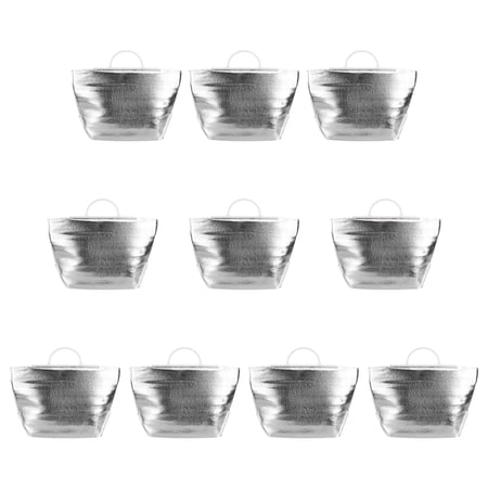 HEATSHAKING Thermal Insulation Bag Portable 10Pcs 10.6X9.8X6.3in