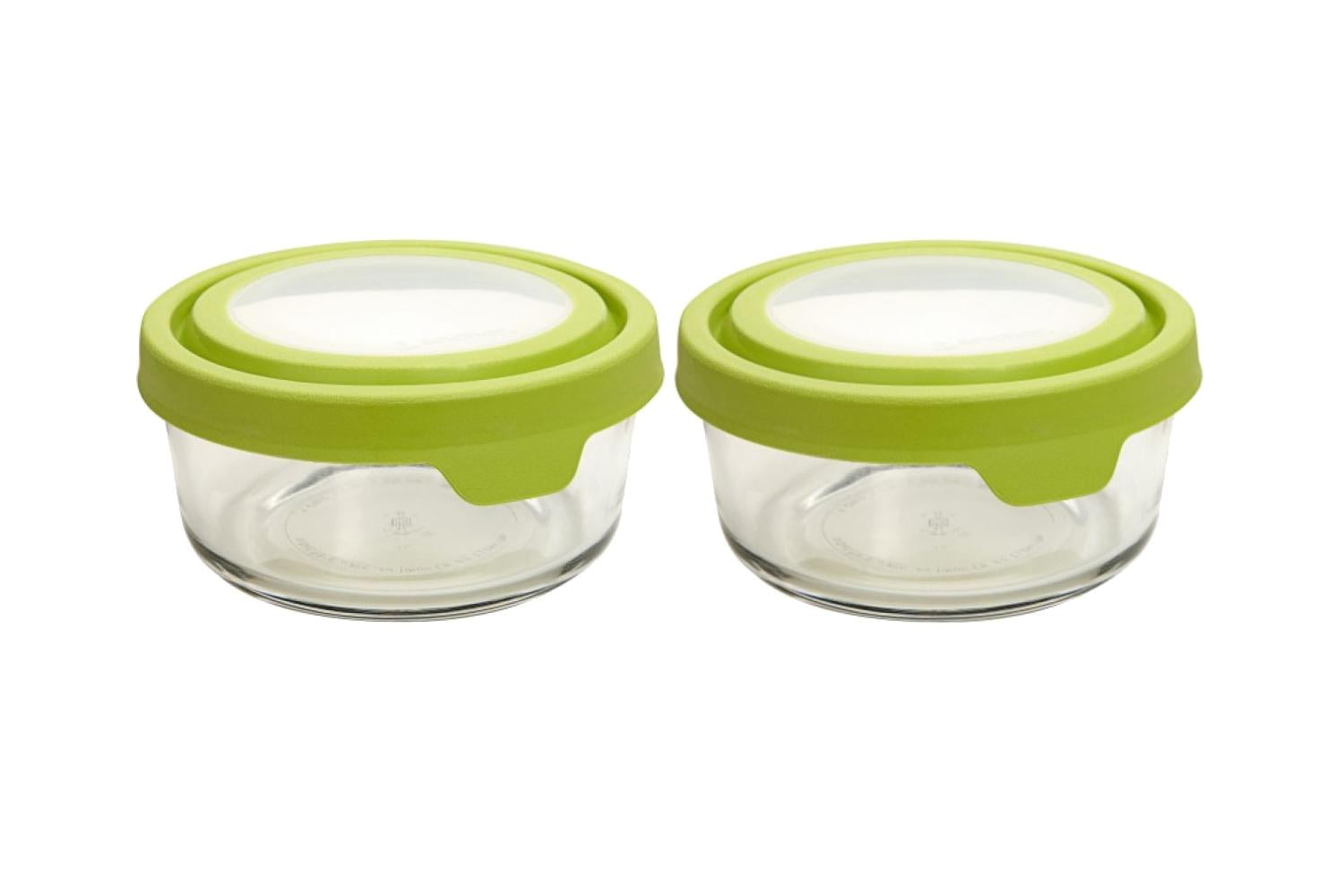 Anchor Hocking 1 Cup TrueSeal Food Storage Containers with Airtight Lids, Green, 2 ct. - Walmart