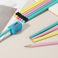 thumbnail image 4 of Uxcell Triangle Wooden Pencils Bulk, 12 Pack HB Graphite Pencils with Eraser, Pink, 4 of 7