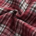 thumbnail image 4 of Mens Plaid Shirts Button Up Jacket with Chest Pocket Casual Classic Long Sleeve Lapel Blouses Fall Outerwear (2XL, Red), 4 of 5