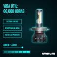 thumbnail image 2 of Luces Led para Auto - EVOLUM - Modelo Ultra Luxury 14,000 lúmenes - Resistencia al Agua - Haz de luz Perfecto: Luz Blanca (H4), 2 of 10