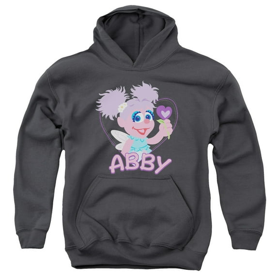Sesame Street - Flat Abby - Youth Hooded Sweatshirt - Medium